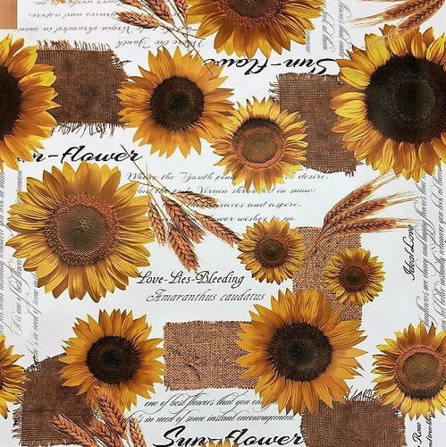 Tela cerata tovaglia - tovaglia, girasole