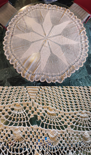 Tovaglia rotonda vintage - rotonda,