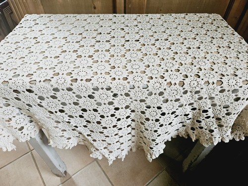 Vintage tovaglia uncinetto - vintage,